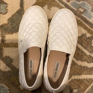 Women’s Steve Madden White Ecentrcq Sneaker
